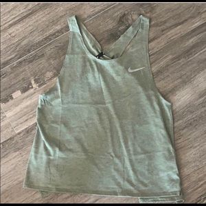 Nike open back running top